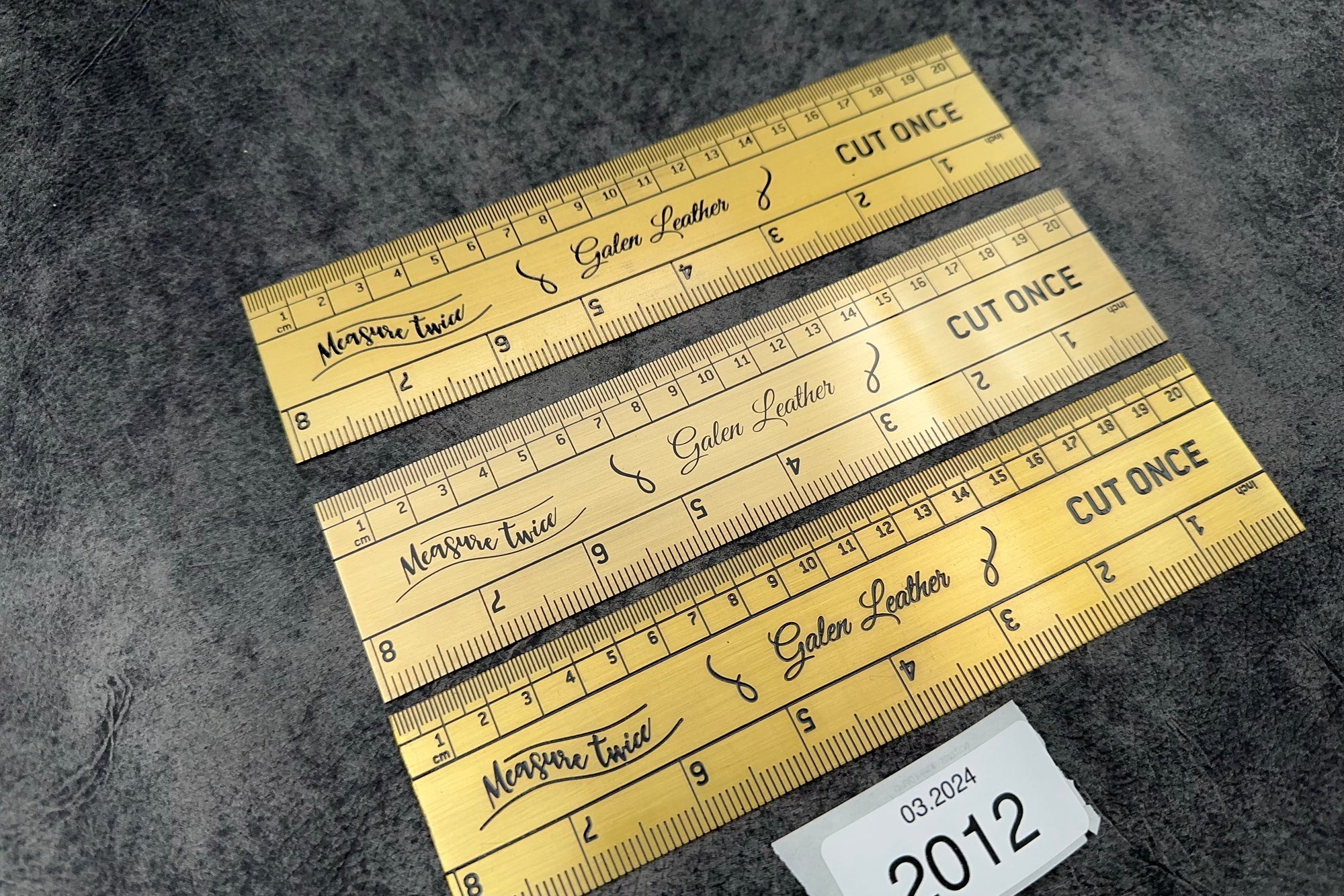 SECONDS Vintage Inspired Brass Ruler - 2012-
